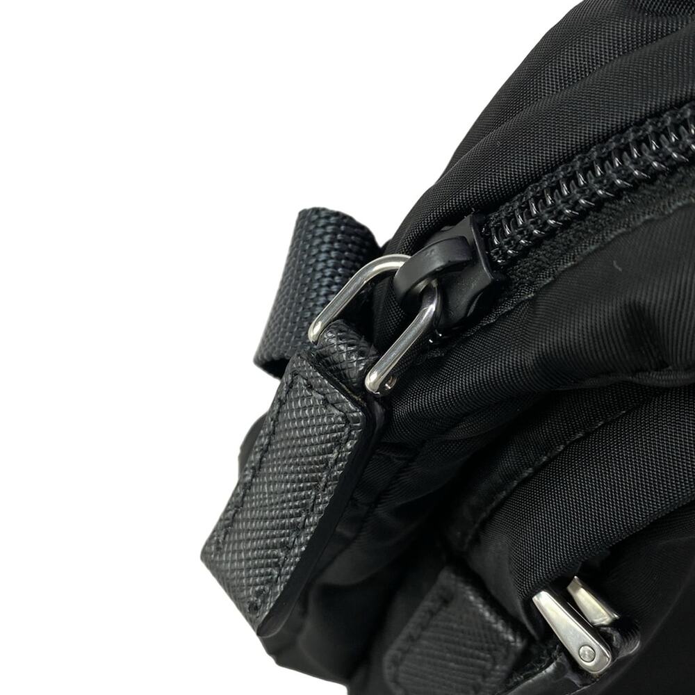 Prada Shoulder Bag 2VH043 Black Navy Multi Nylon Leather - Picture 12 of 15